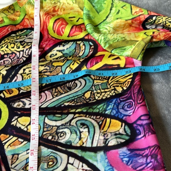 Peace &‎ neon sweatshirt, BOHO, WHIMSICAL, HIPPIE - Picture 4 of 9
